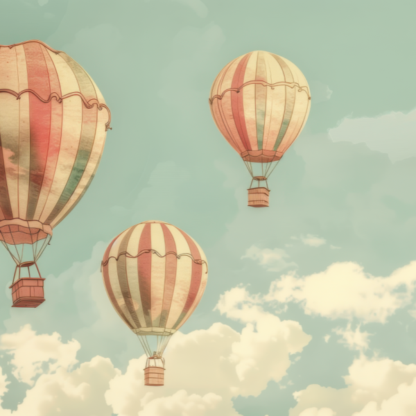 Tapeta na ścianę "Podniebne balony" (fototapeta)