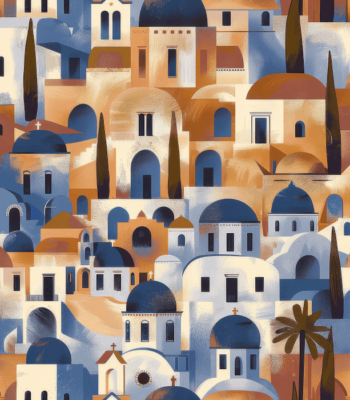 Tapeta na ścianę "Santorini"