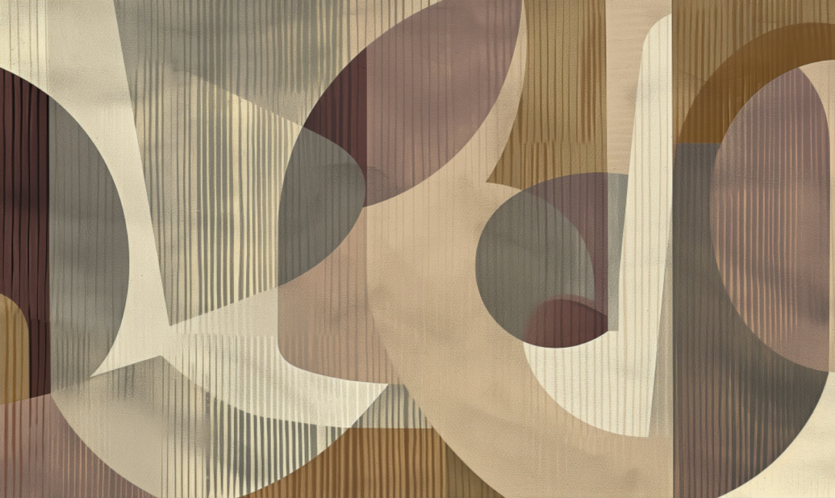 Tapeta na ścianę „Geometryczne cienie” (fototapeta)